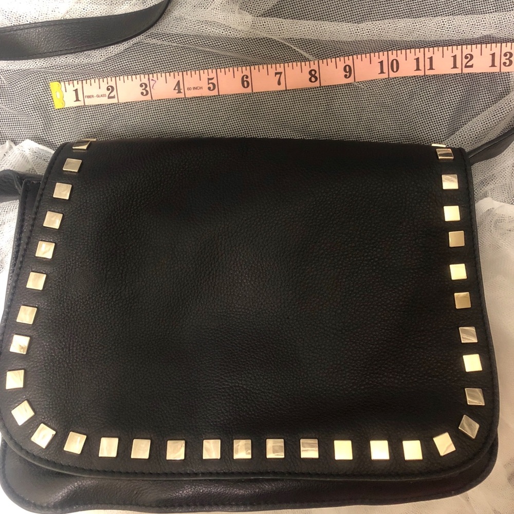 Large leather crossbody bag, 3 separate sections - Picture 6 of 6